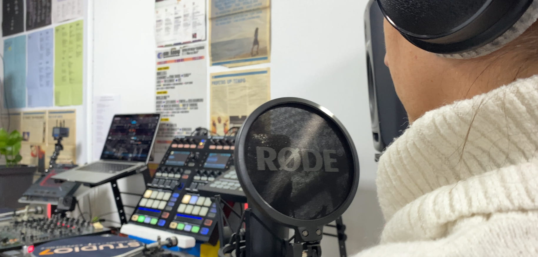 Grabación vocal en estudio